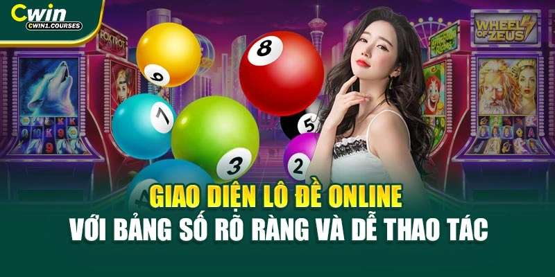 Giao diện lô đề online với bảng số rõ ràng và dễ thao tác