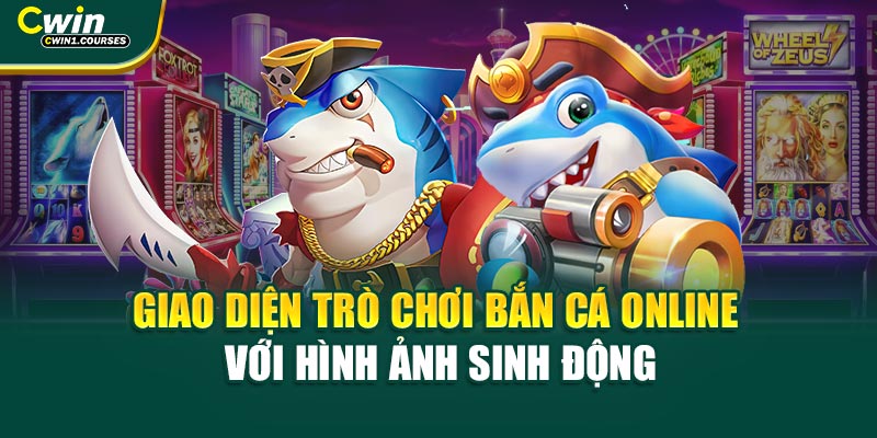 Giao diện trò chơi bắn cá online với hình ảnh sinh động
